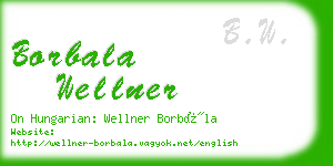 borbala wellner business card